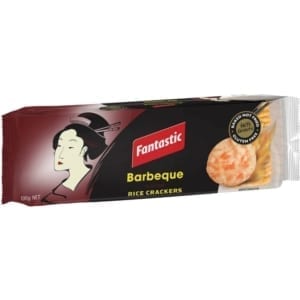 fantastic bbq rice crackers 100g