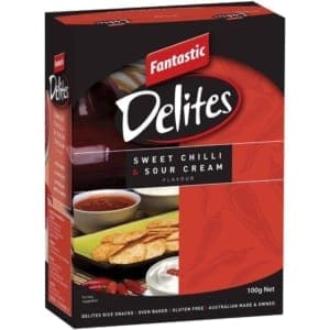 fantastic delites snacks sweet chilli sour cream 100g