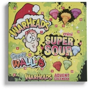 warheads christmas advent calendar 108g